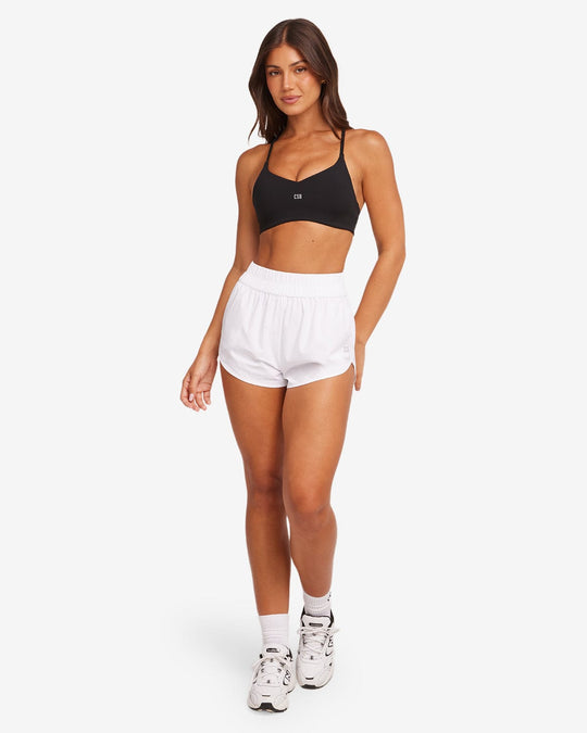 CSB Run Shorts | White