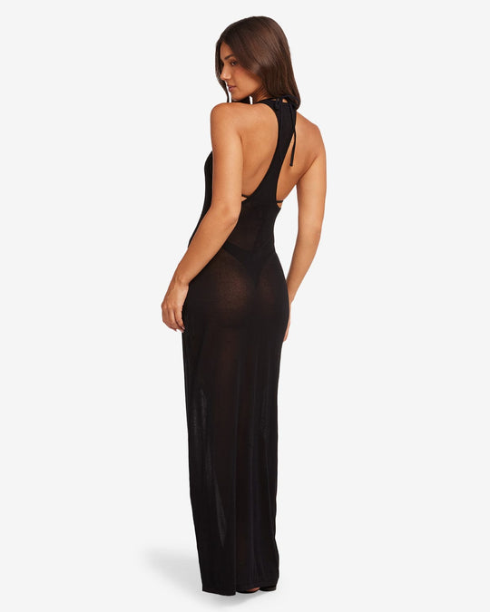 IM Racerback Slip Maxi Dress | Black