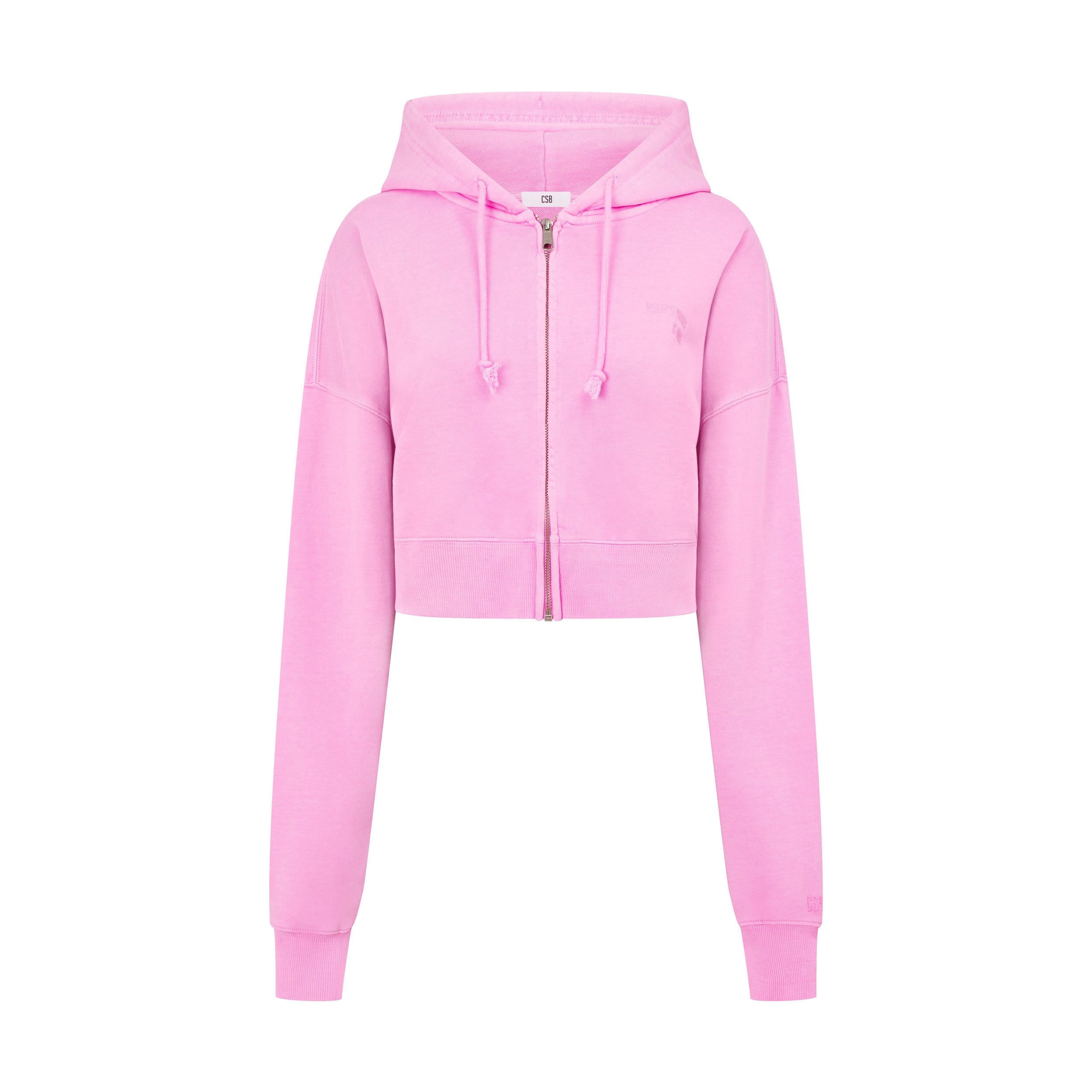 Cropped Boyfriend Zip Hoodie | Crush