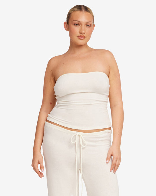 IM Terry Longline Bandeau | Coconut