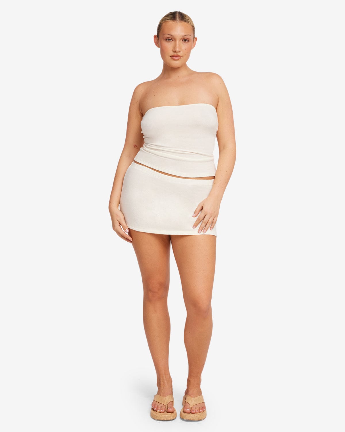 Terry Mini Skirt | Coconut
