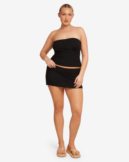 IM Terry Mini Skirt | Black