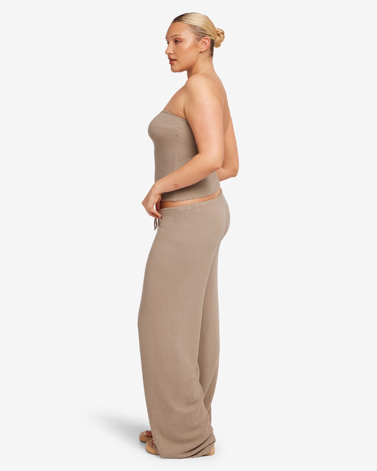 Terry Resort Pant | Almond