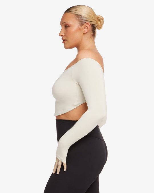 Open Back Long Sleeve Top | Oak