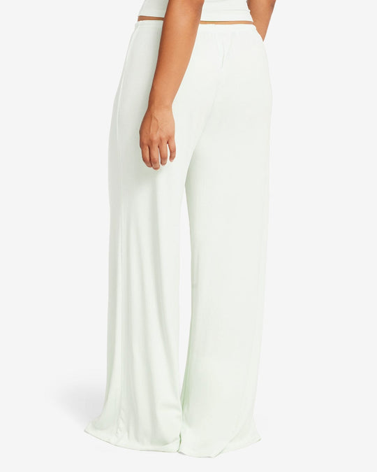 Rib Wide Leg Sleep Pant | Aloe