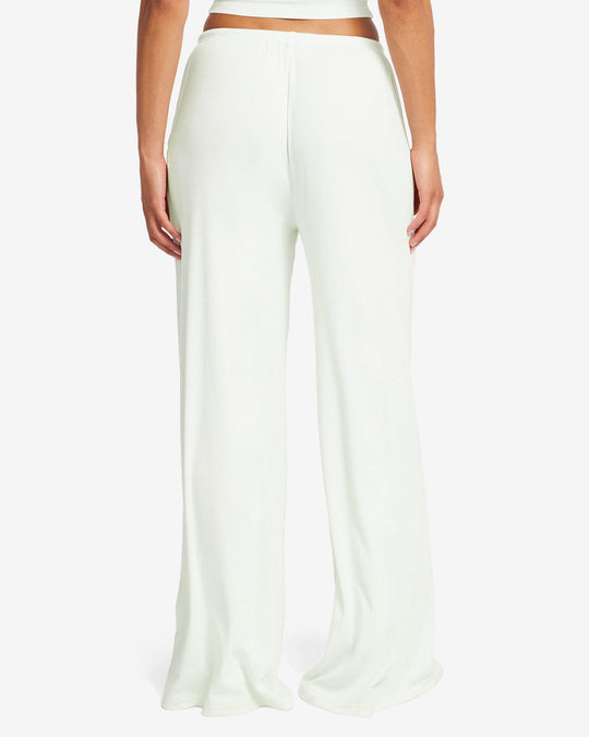 Rib Wide Leg Sleep Pant | Aloe