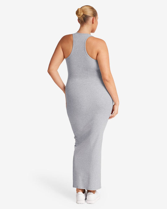 Racer Back Maxi Dress | Cloud Marl