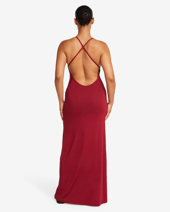 Scoop Neckline Maxi Dress | Cherry