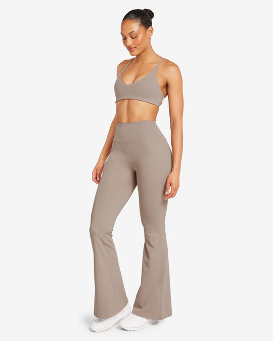 Form Invisible Scrunch Flare Leggings Petite | Latte