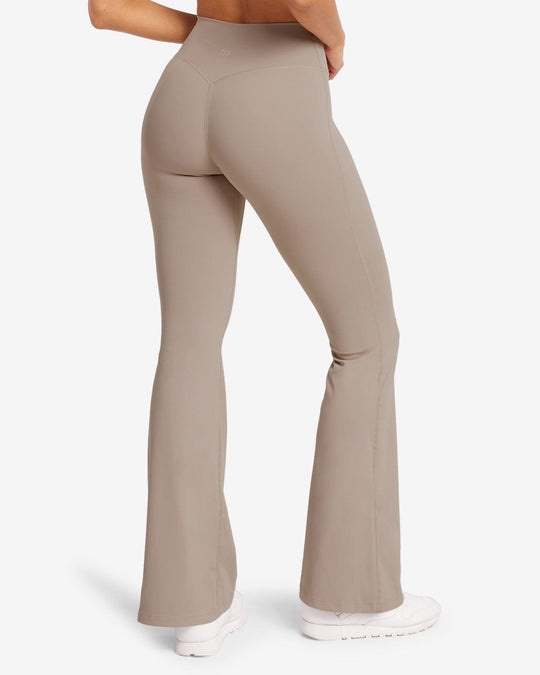 Form Invisible Scrunch Flare Leggings Petite | Latte