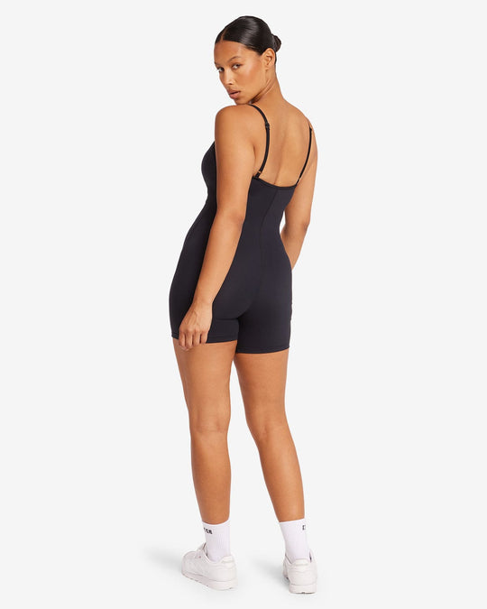 Form Staple Playsuit | Black