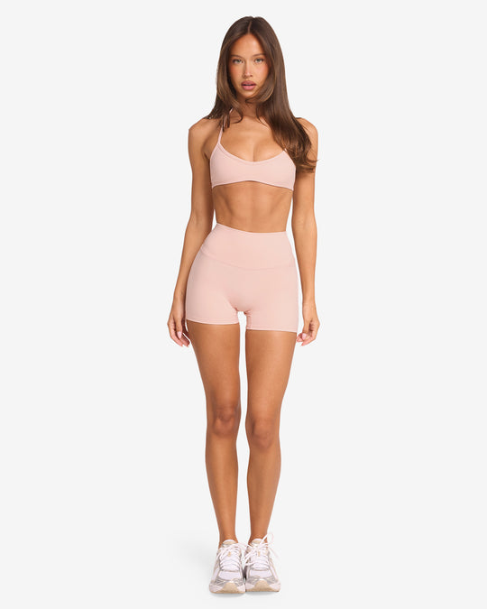 Freedom Scrunch Shorts 4" | Blush