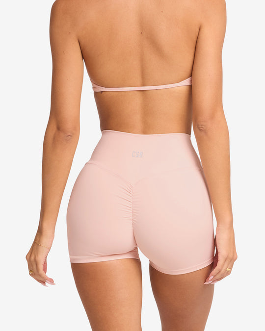 Freedom Scrunch Shorts 4" | Blush