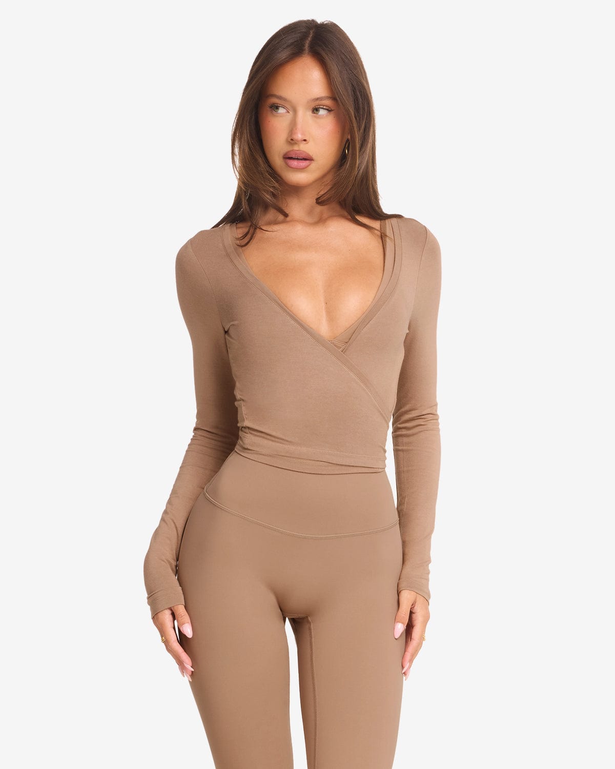 Ballet Wrap Top | Toffee