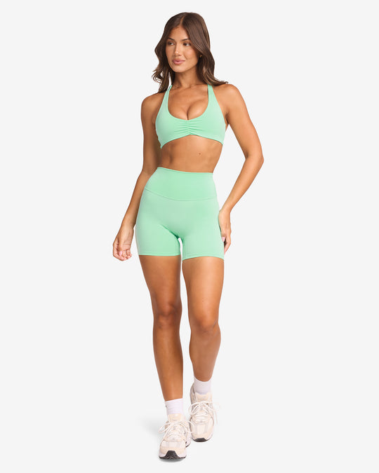 Serenity Scrunch Shorts 5" | Mint