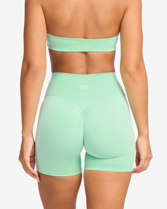 Serenity Scrunch Shorts 5" | Mint