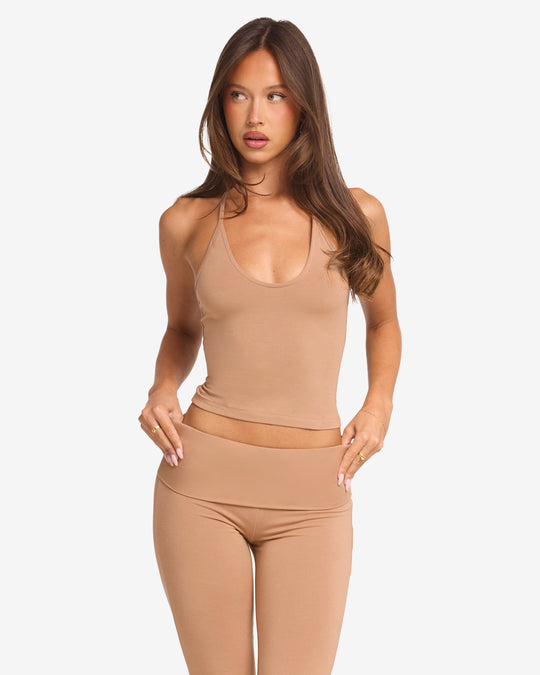 IM Halter Tie Tank | Toffee