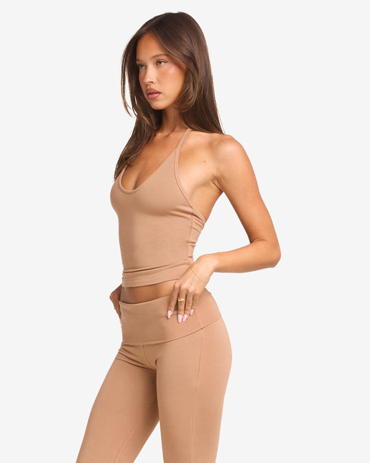 IM Halter Tie Tank | Toffee