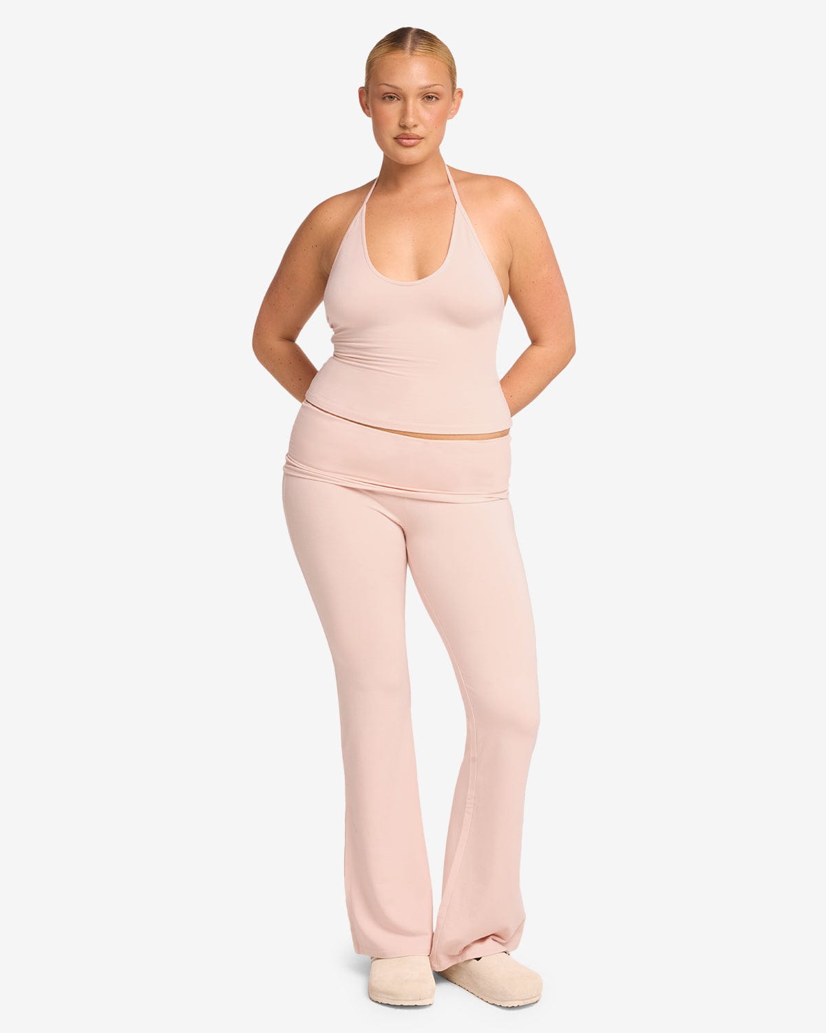 Jersey Flare Pant | Blush
