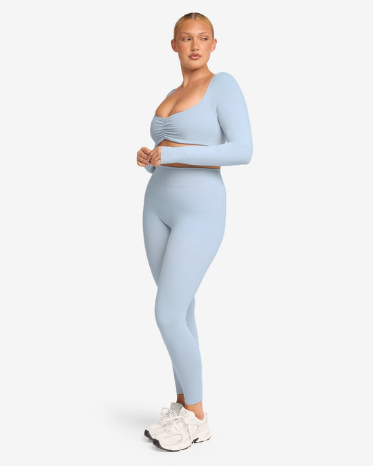 Form Invisible Scrunch Leggings | Dusty Blue