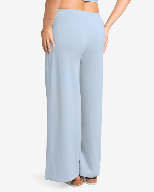 Everyday Wide Leg Pant | Dusty Blue