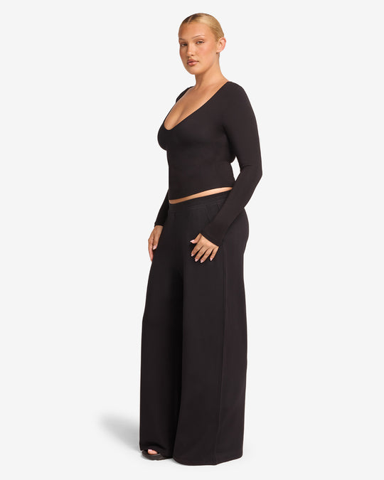 Everyday Wide Leg Pant | Black