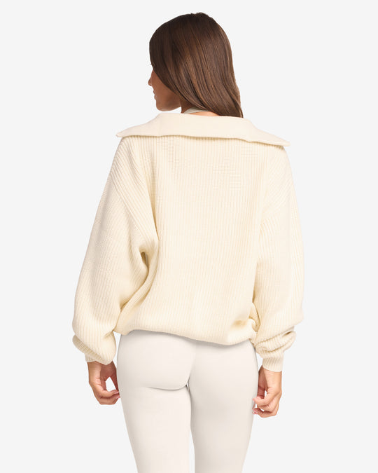 IM Oversized Knit Sweater | Milk