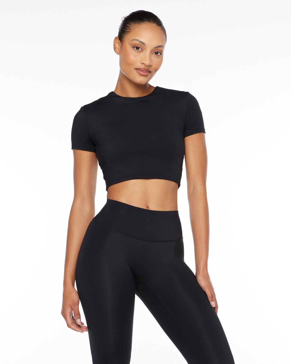 Freedom Cropped Tee | Black