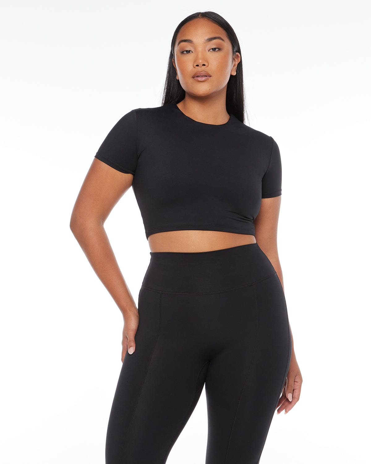 Freedom Cropped Tee | Black