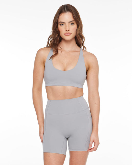 Activluxe Aly Crop | Cool Grey