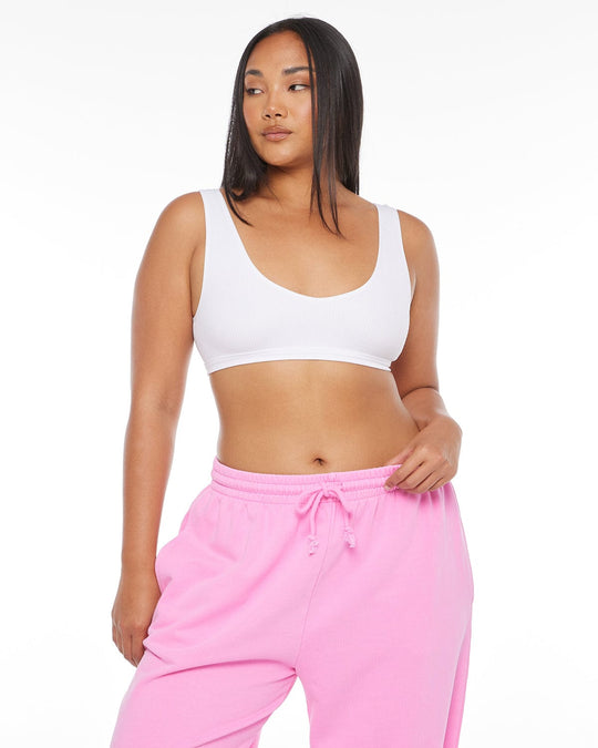 Seamless Lounge Everyday Bralette | White