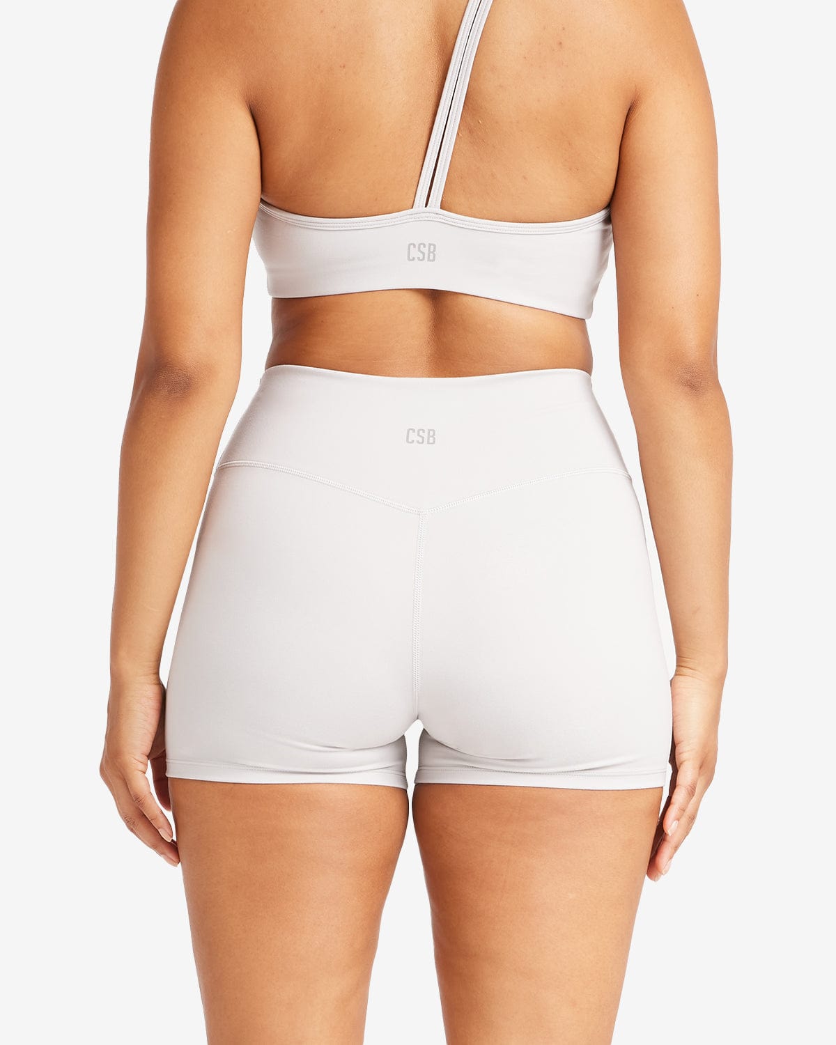 Serenity Drawstring Shorts 4" | Light Grey