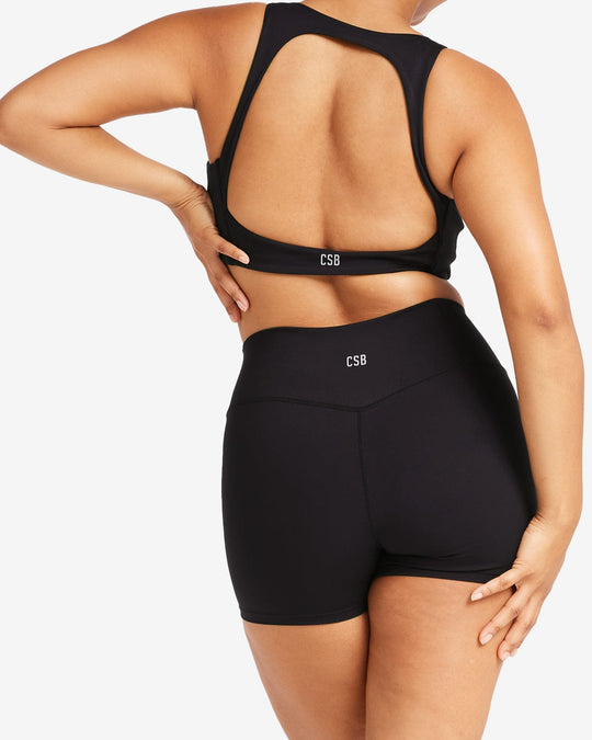 IM Serenity Drawstring Shorts 4" | Black