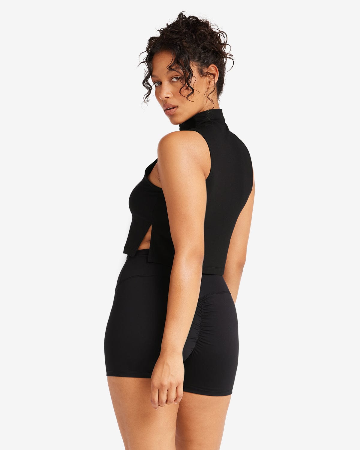 Turtle Neck Tank | Black