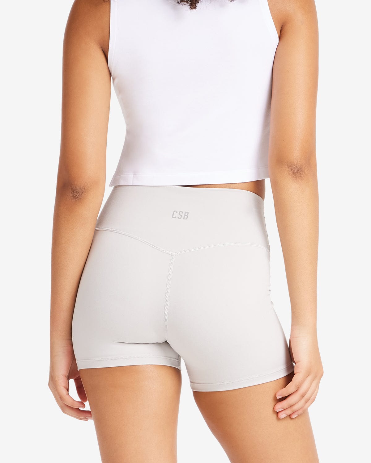 Serenity Drawstring Shorts 4" | Light Grey