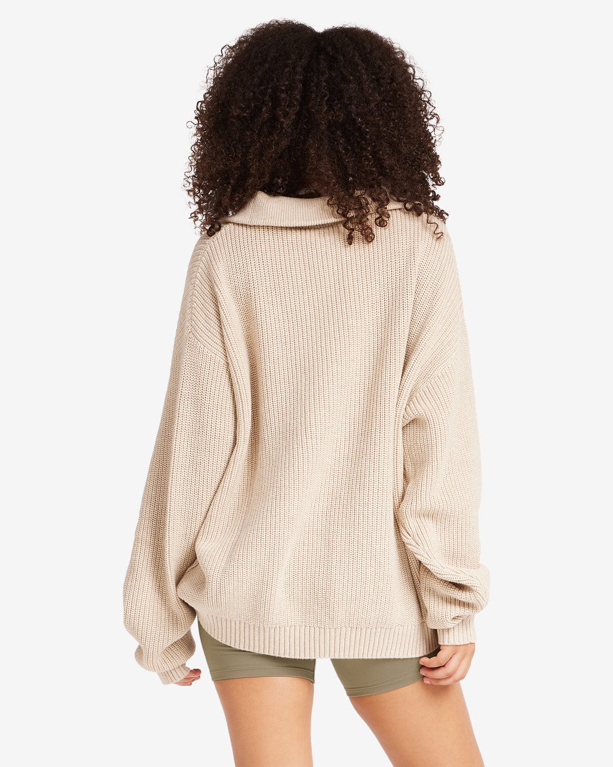 IM Oversized Knit Sweater | Oat Marl