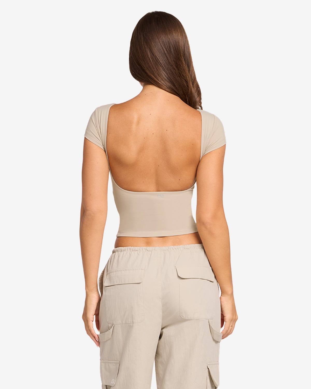 Form Open Back Tee | Fawn