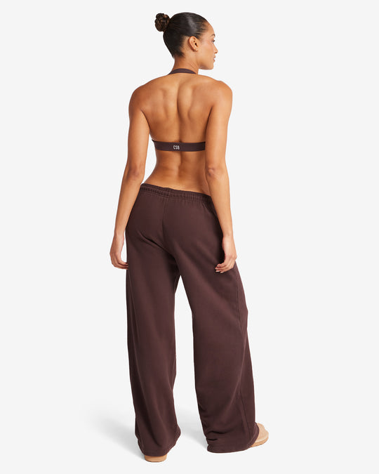 CSB Wide Leg Sweatpant | Espresso