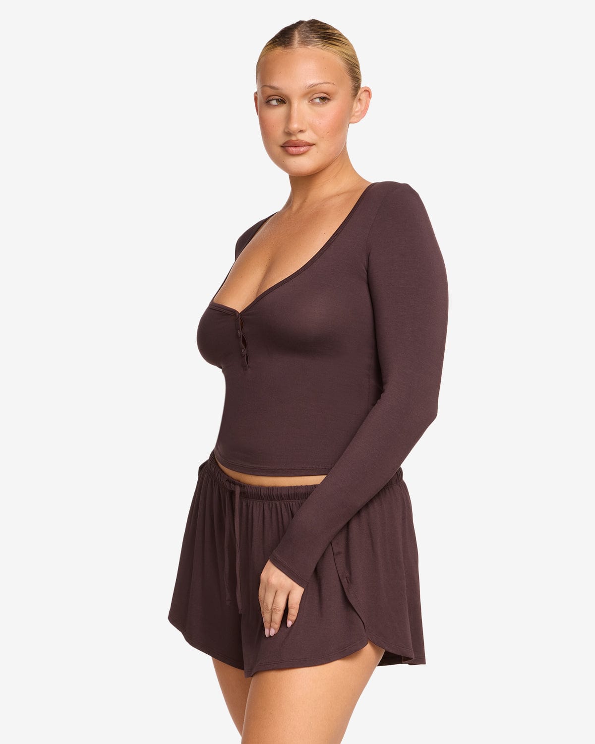 Sleep Long Sleeve Top | Espresso