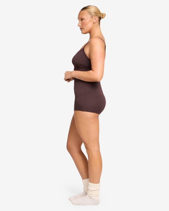 Sleep Romper | Espresso