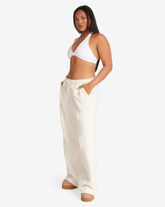 CSB Wide Leg Sweatpant | Vanilla