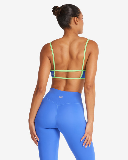 Serenity Ayla Crop | Royal/Lime