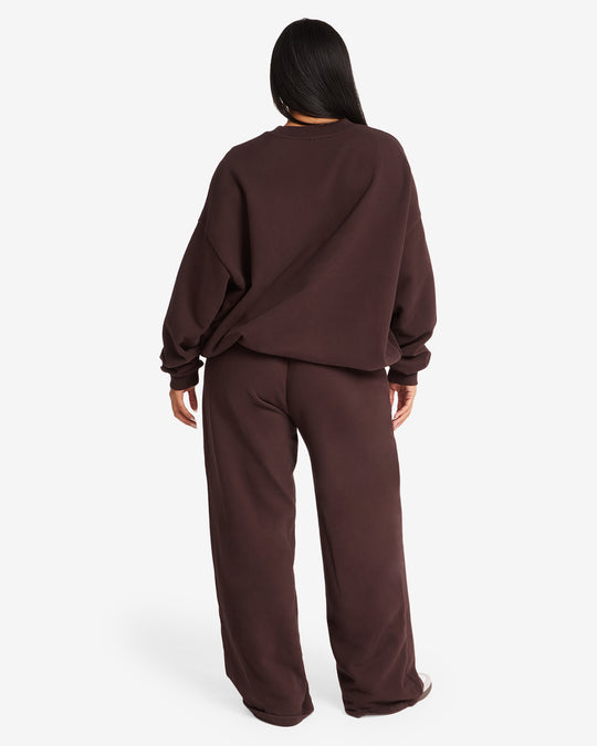 CSB Wide Leg Sweatpant | Espresso