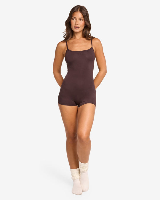 Sleep Romper | Espresso