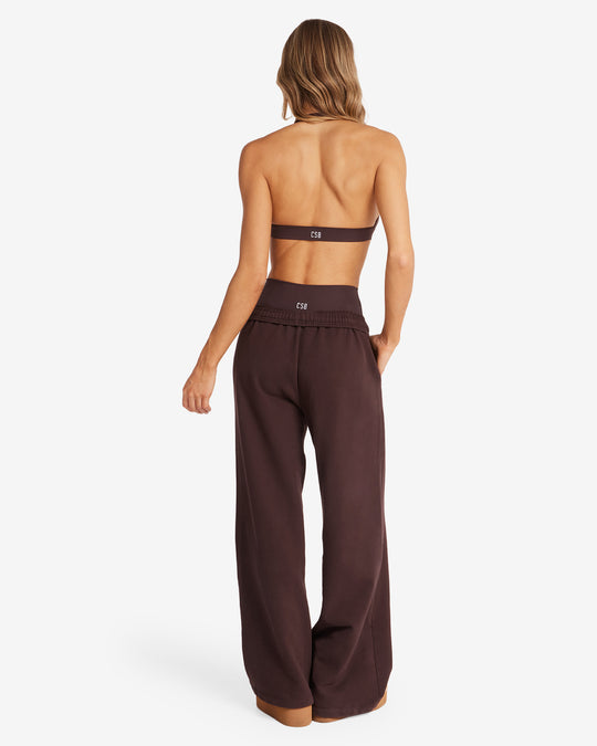 CSB Wide Leg Sweatpant | Espresso