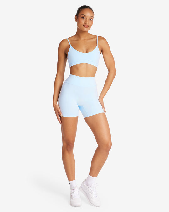 Form Invisible Scrunch Shorts 5" | Powder Blue