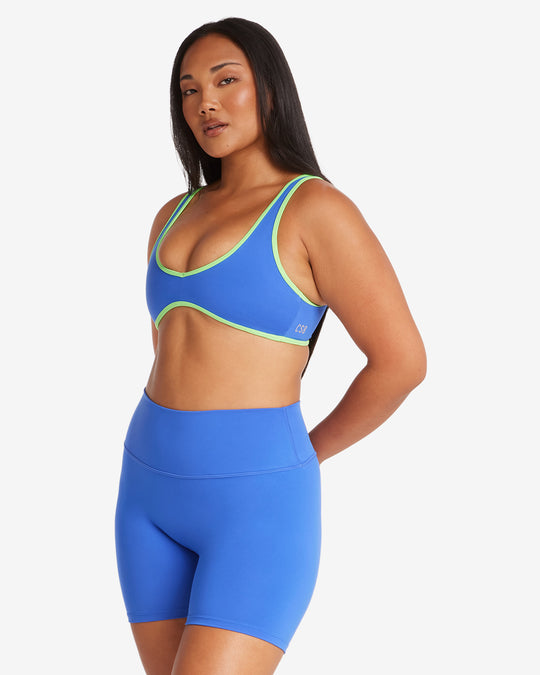 Serenity Isla Crop | Royal/Lime