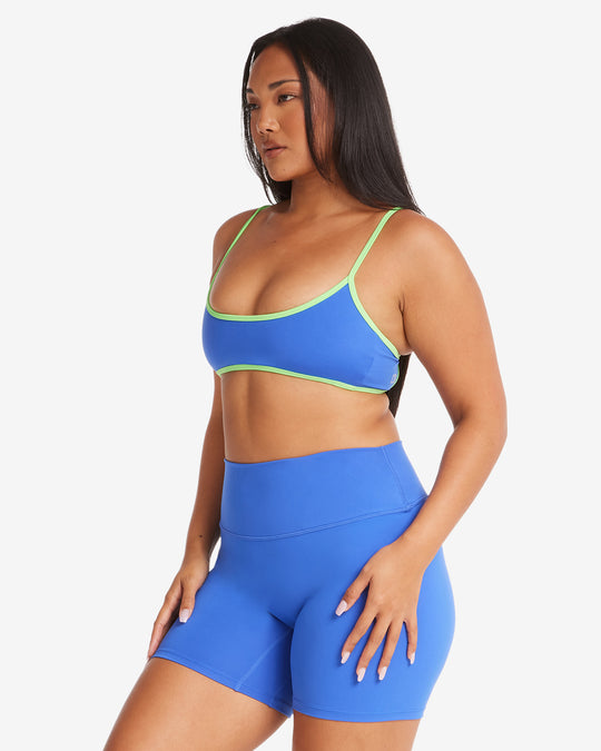 Serenity Ayla Crop | Royal/Lime