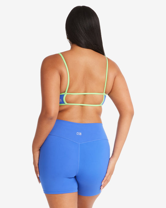 Serenity Ayla Crop | Royal/Lime