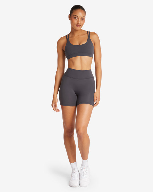 Form Invisible Scrunch Shorts 5" | Charcoal